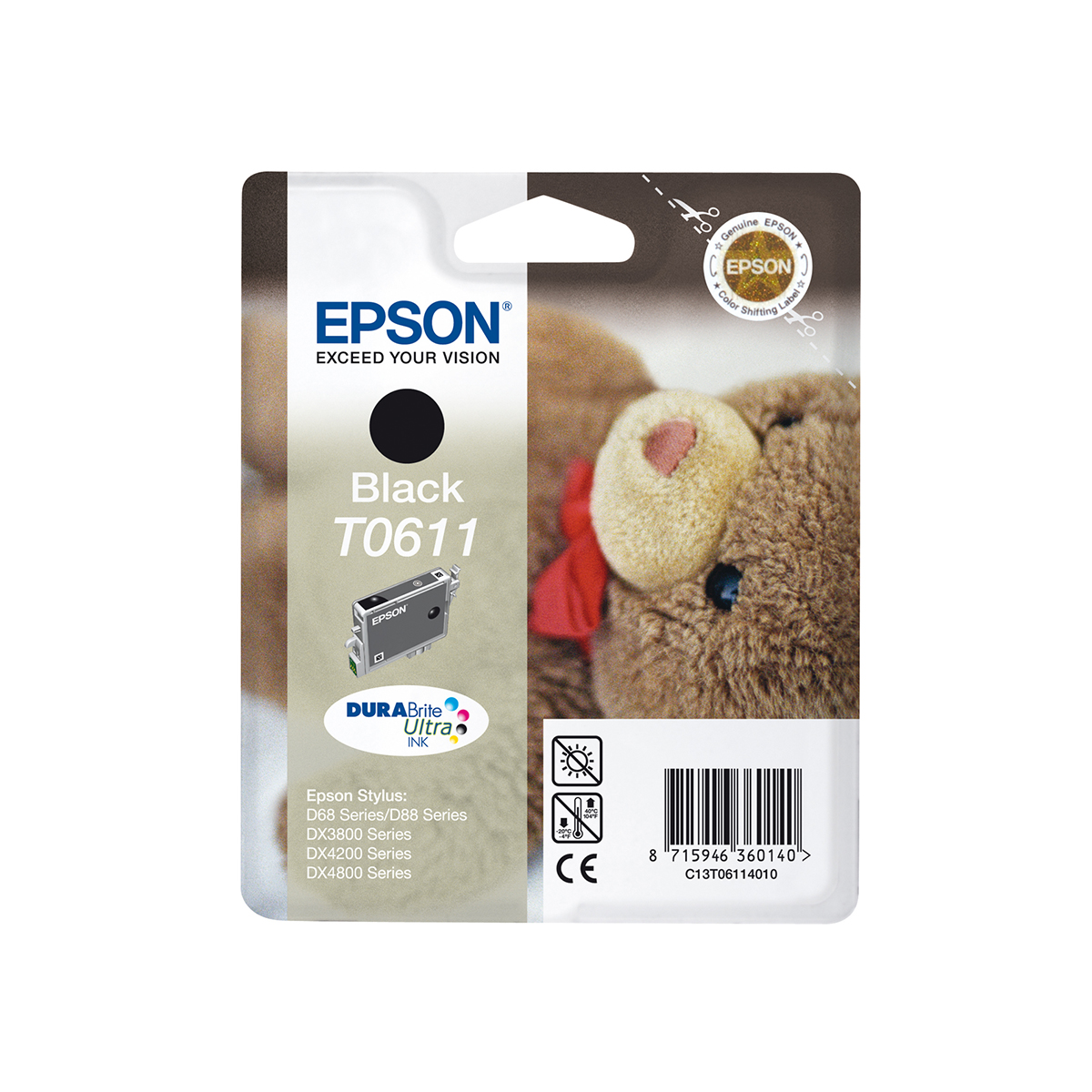 Cartouche imprimante Epson «ourson» - T061140 noir