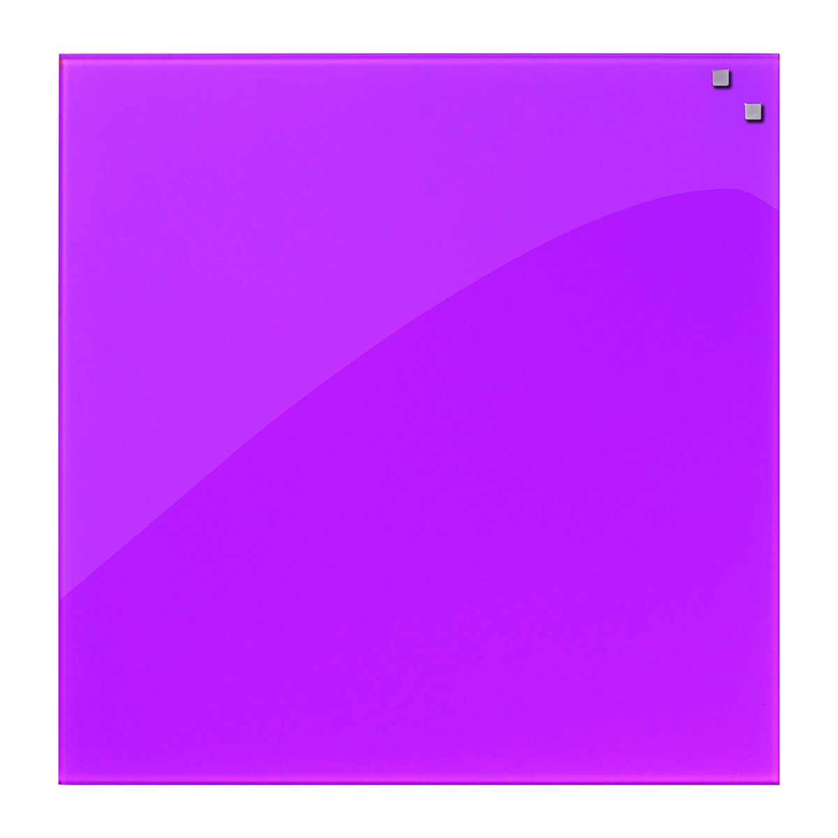 Tableau en verre trempé magnétique rose - 45x45 cm