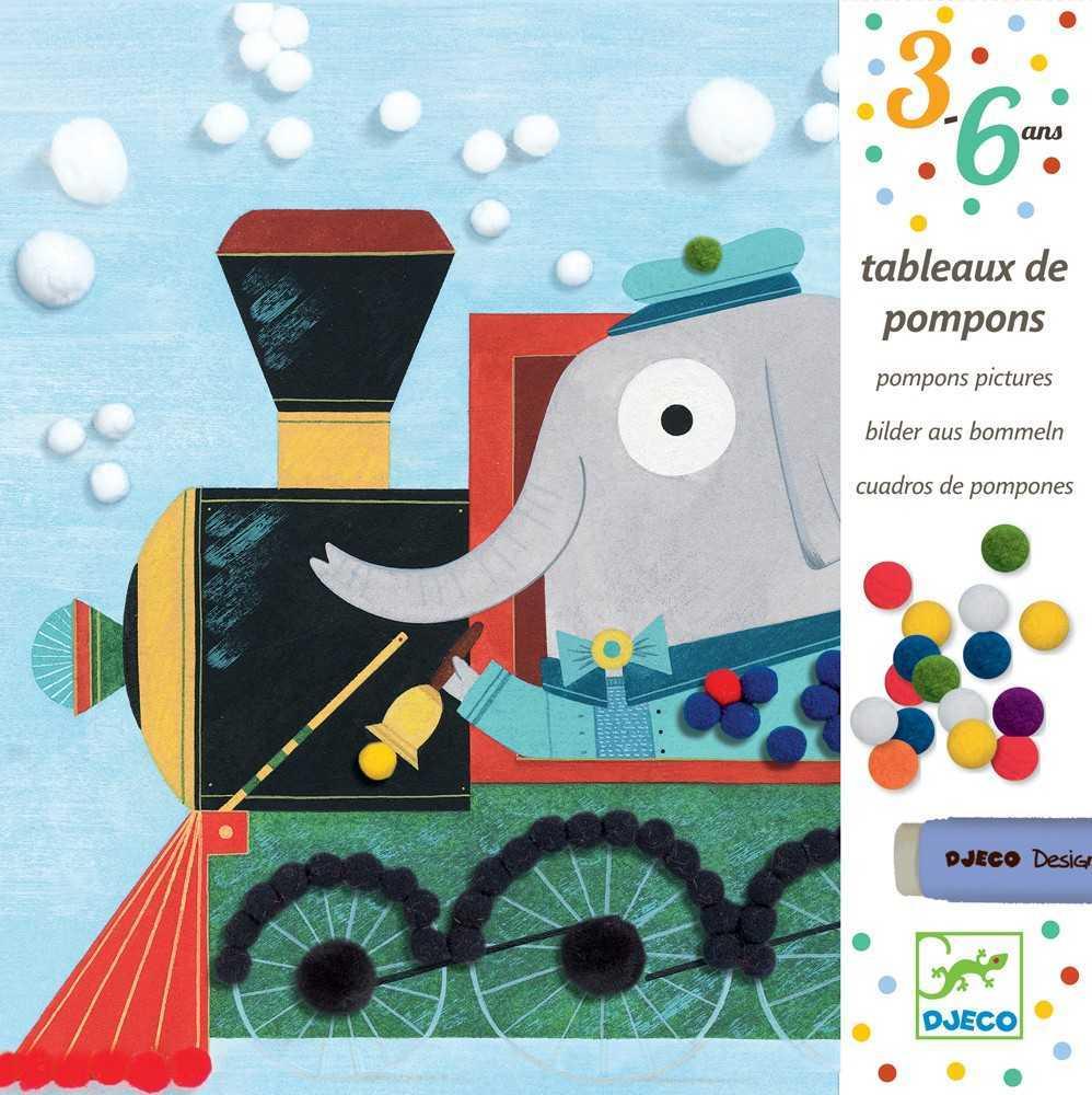 Collage Pompons en Vadrouille