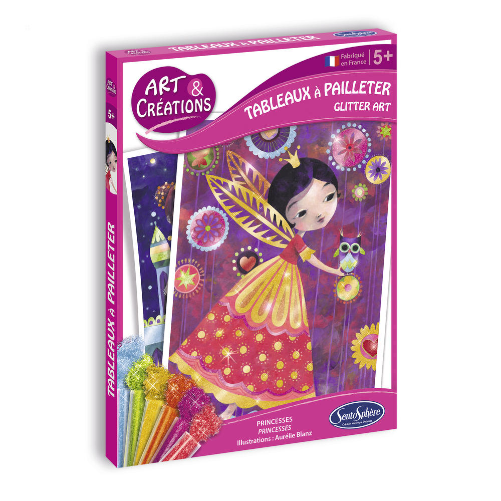 Tableaux à pailletter princesses