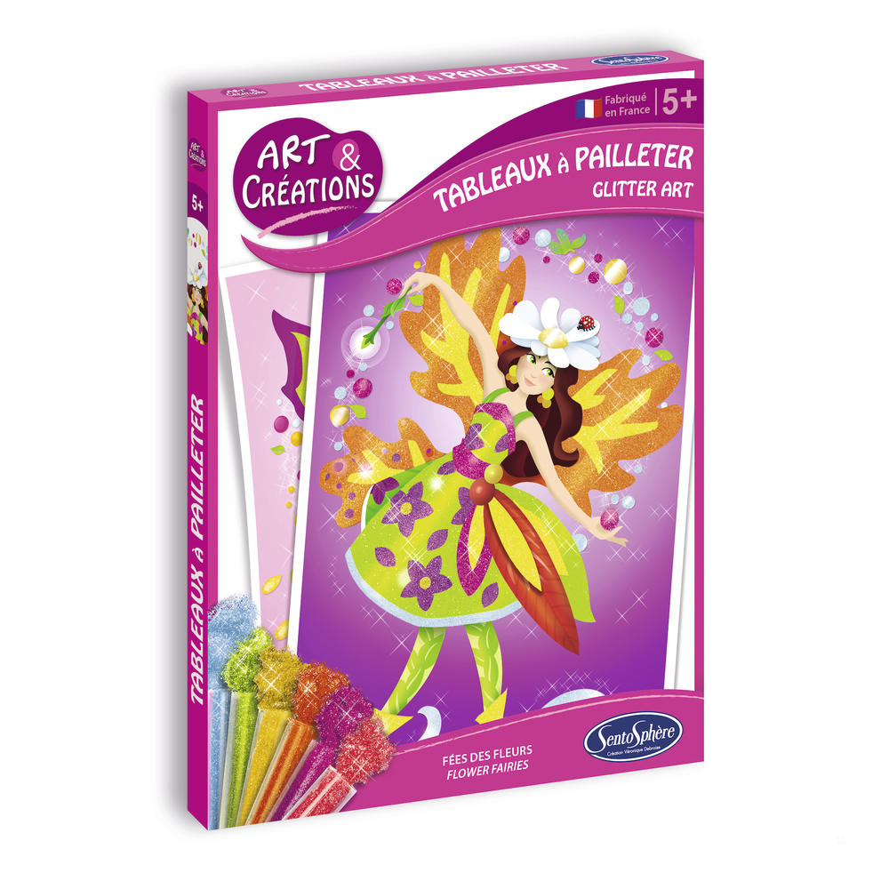 Kit 2 tableaux à pailleter - fées 