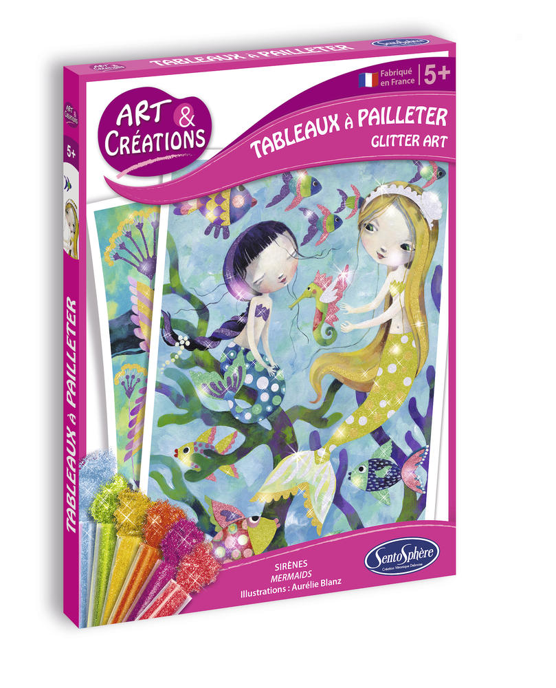 Tableaux à pailleter - Sirènes - Sentosphère