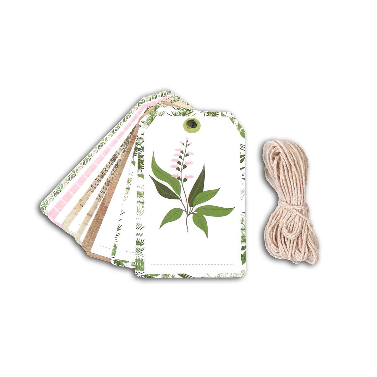 Set de 20 étiquettes imprimées - A suspendre - Herbes