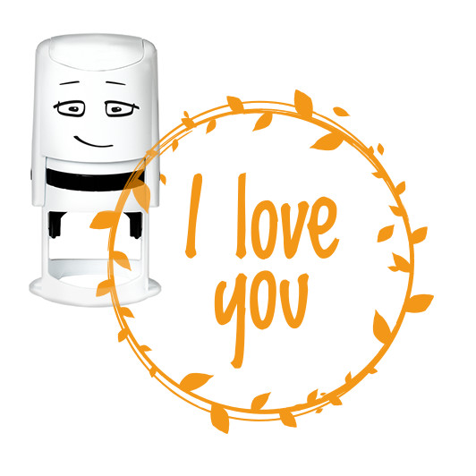 Tampon transparent I love you 2 - Nio