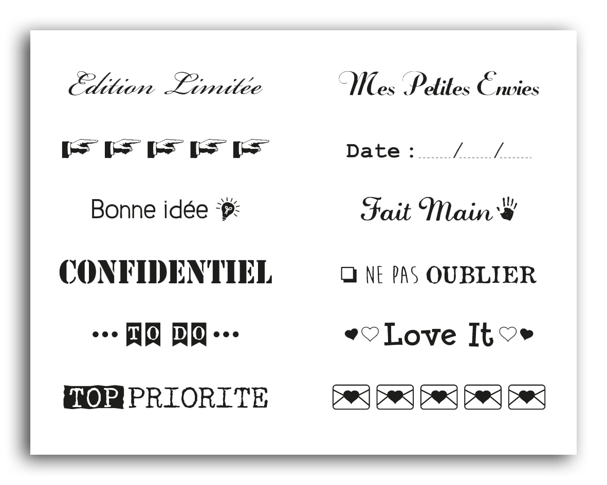 Tampon à messages - au jour le jour