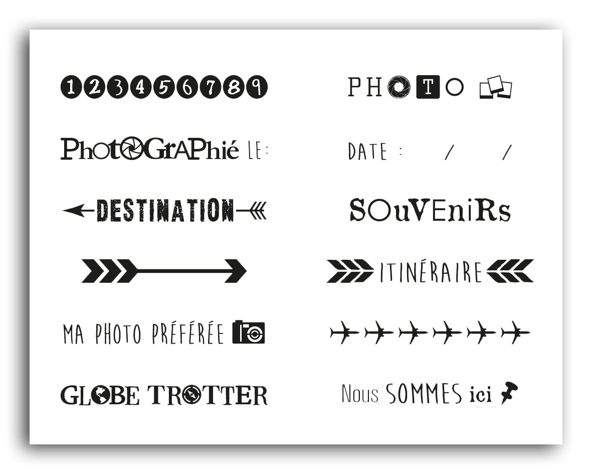 Tampon à messages - voyages