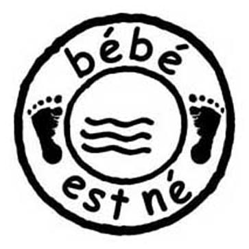 Tampon b timbre bébé est né