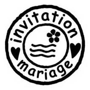 Tampon b timbre mariage