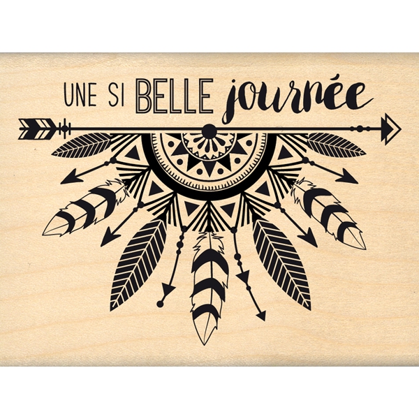 Tampon bois - Une si belle journée - Florilèges Design