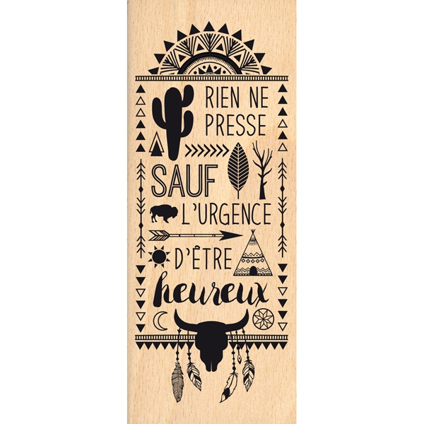 Tampon bois - Rien ne presse - Florilèges Design