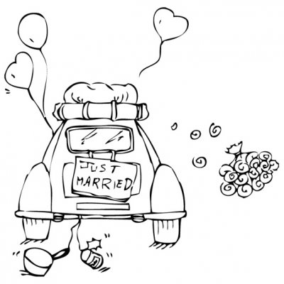 Tampon F - Voiture just married