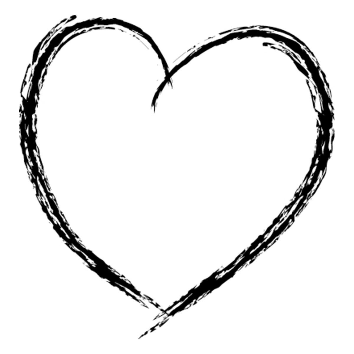 Tampon C - Cœurs dessines