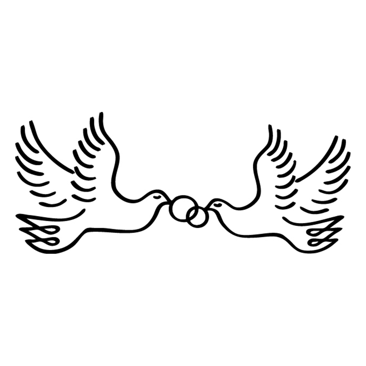 Tampon C - Colombes et anneaux