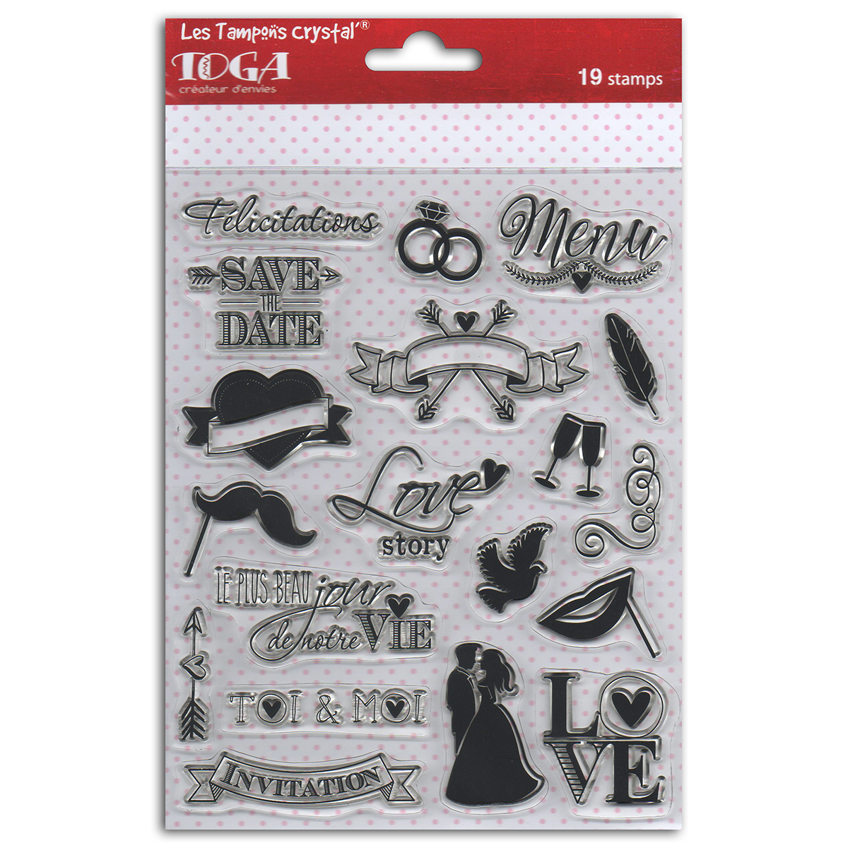 Tampons crystal - mariage
