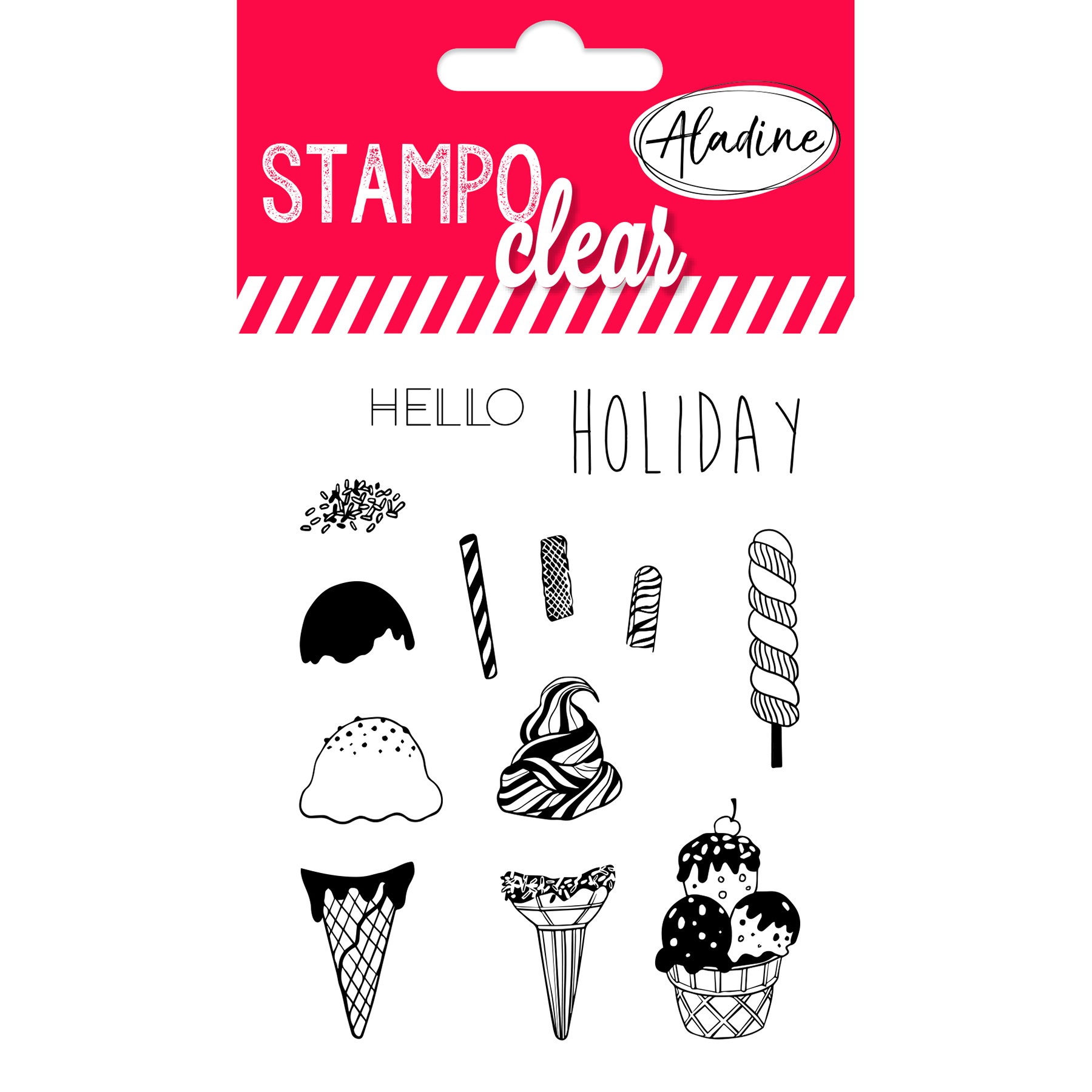 Tampon transparent motif Ice cream