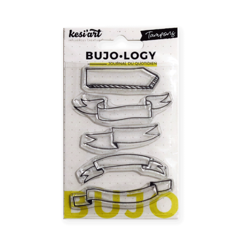 Tampons transparents - Bannières - Bujo-Logy