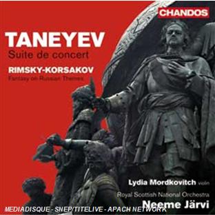 TANEIEV : SUITE DE CONCERT - RIMSKI-KORSAKOV : FANTAISIE SUR DES THEMES RUSSES