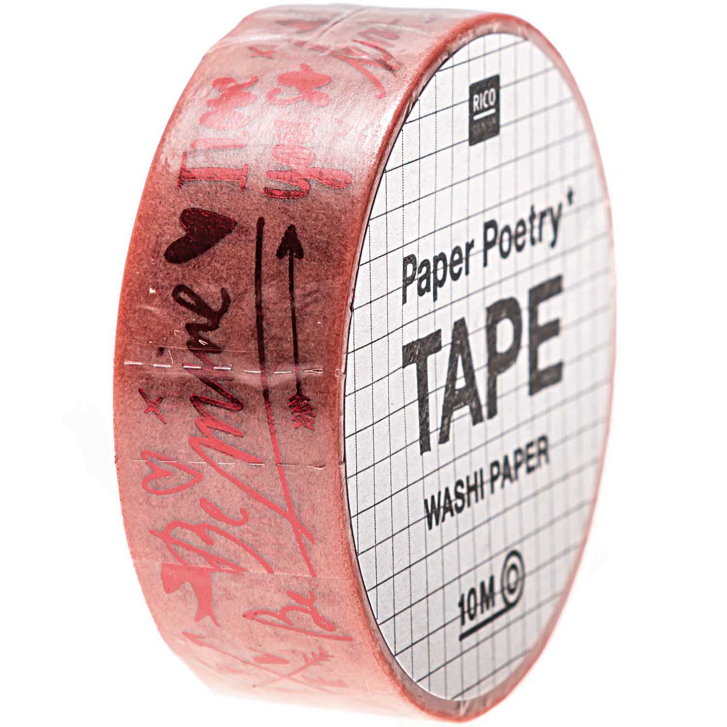 Masking tape - Amour foil rouge