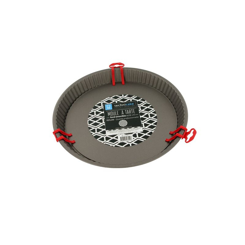 Moule à tarte antiadhésif fond amovible - 31 cm - Technicake