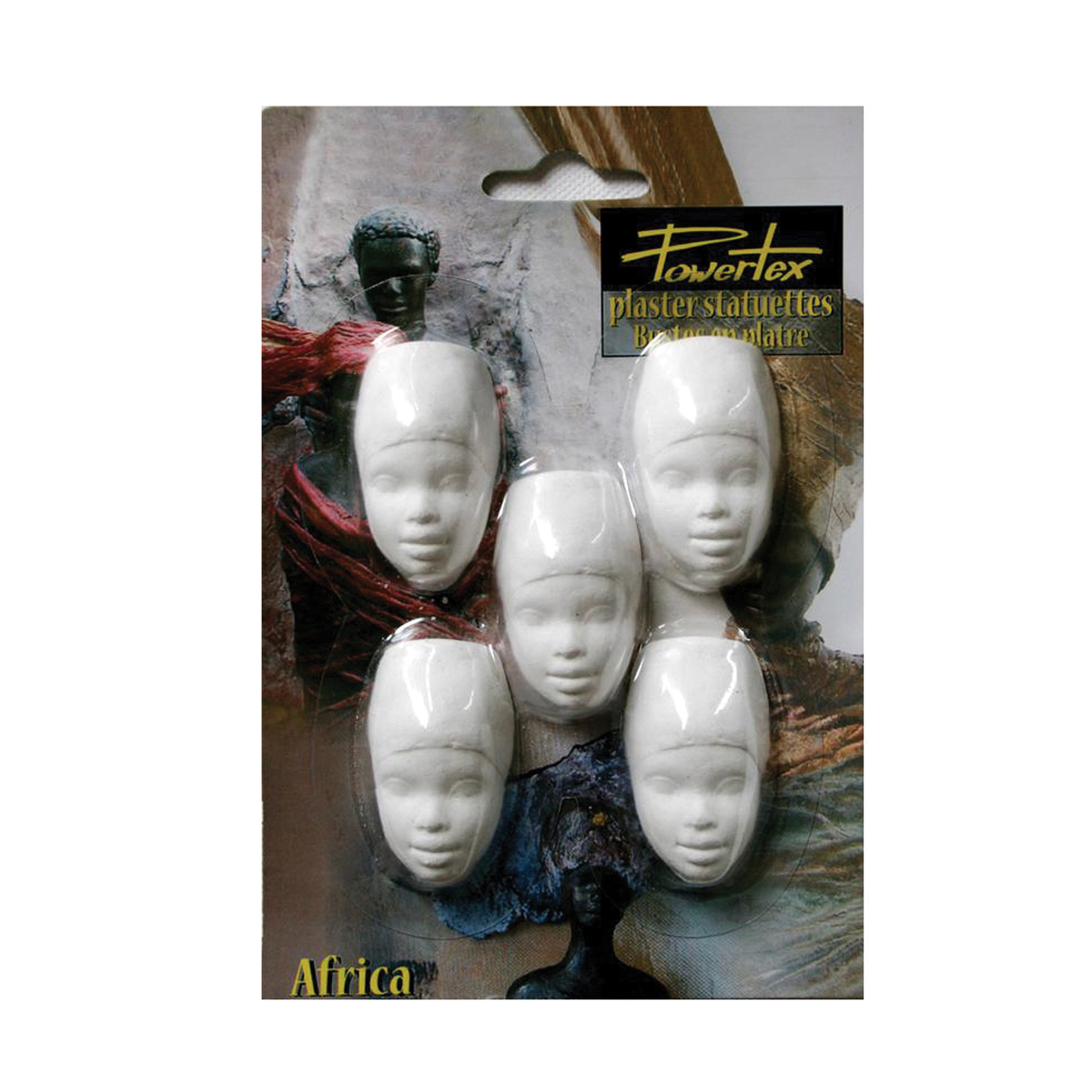 Têtes africaines - plâtre