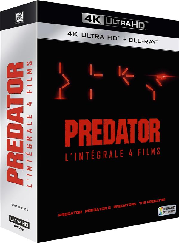 THE PREDATOR - 4K COFFRET 4FILMS