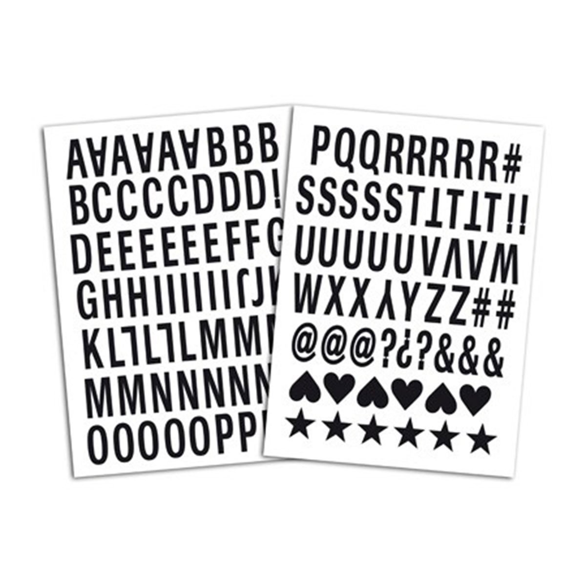 104 lettres thermocollantes - Flex noir Enjoy