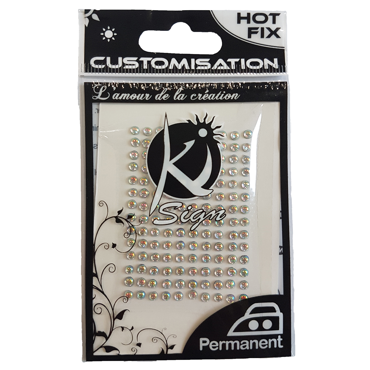140 Strass thermocollant - Hologramme - KI Sign