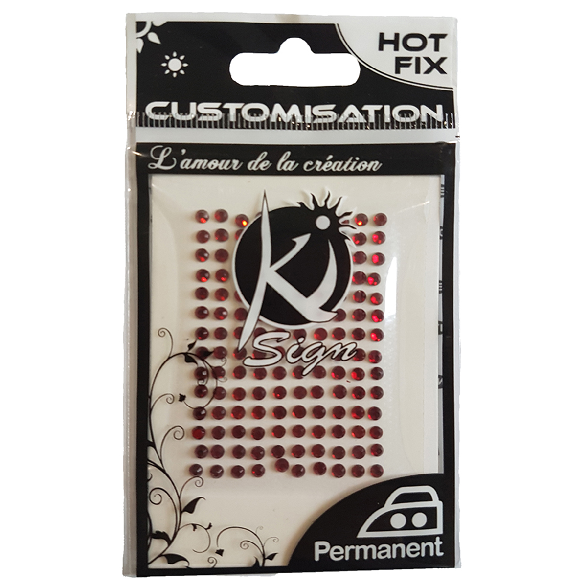 140 Strass thermocollant - Rouge - KI Sign
