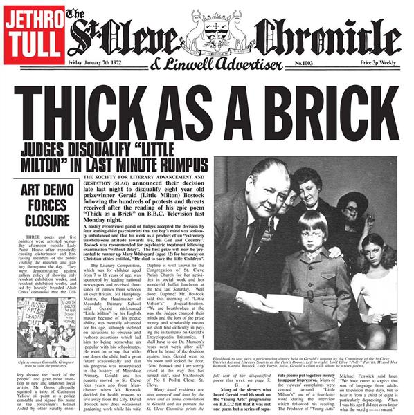 THICK AS A BRICK/VINYLE