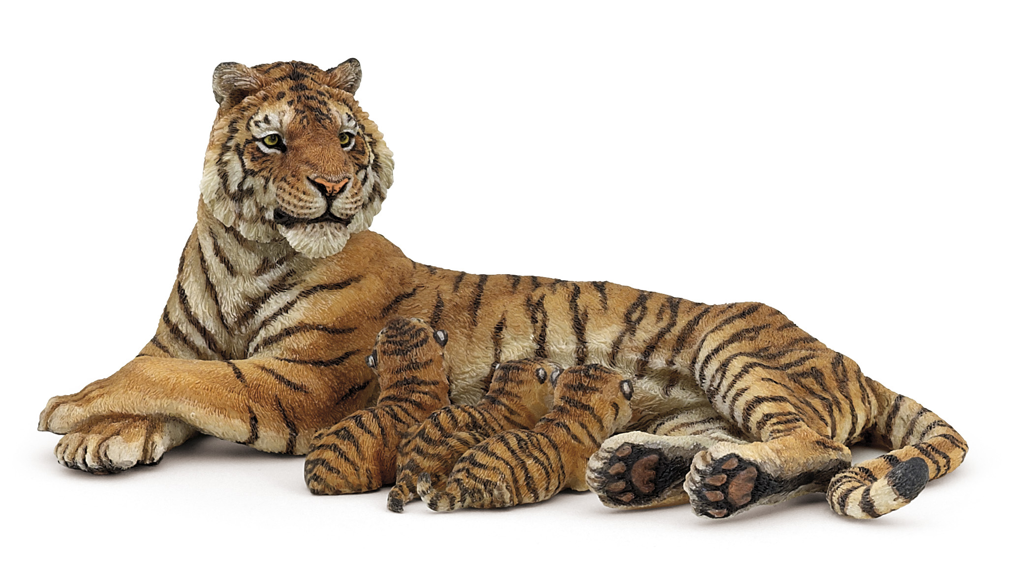 Tigresse couchée allaitant - PAPO - 50156