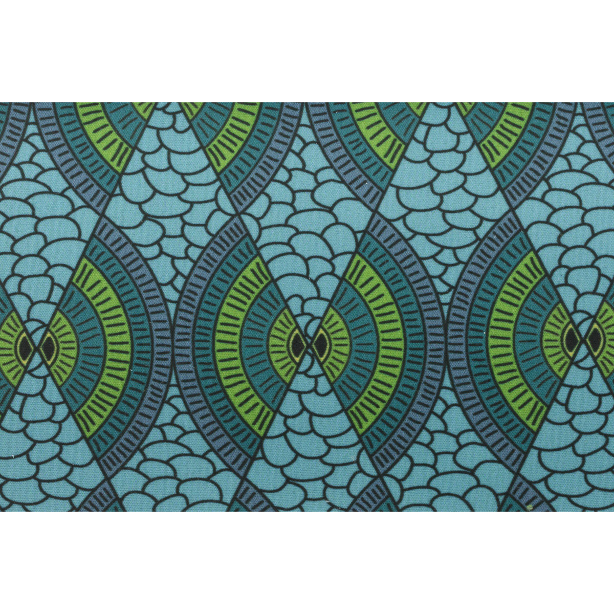 Tissu Wax - 150 x 160 cm - cecle vert clair