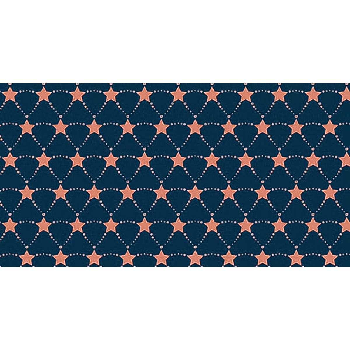 Tissu Wax - 150 x 160 cm - étoile terracotta