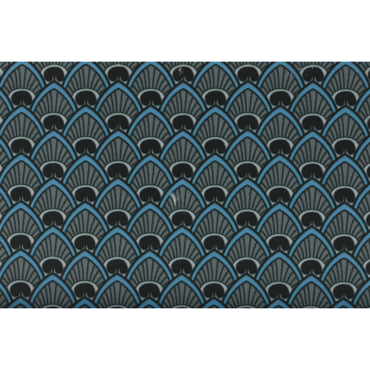 Tissu Wax - 150 x 160 cm - graine bleu