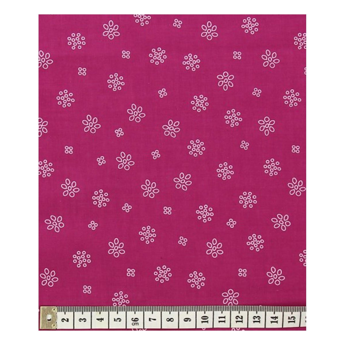 Coupon de tissu Frou Frou - 45x55 cm - A bicyclette - Fuchsia
