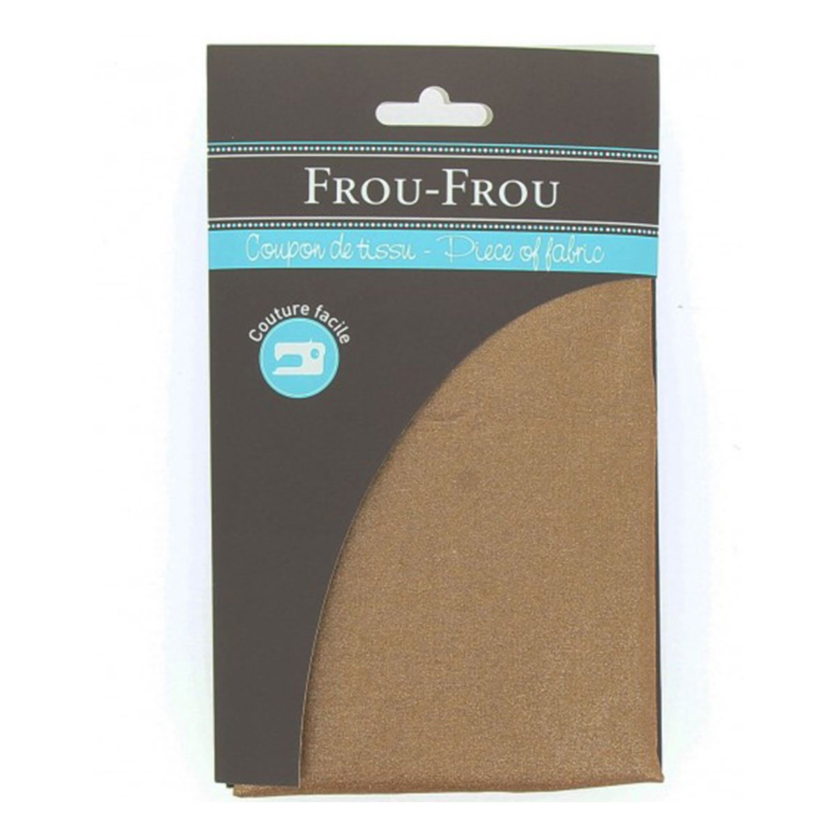 Coupon de tissu Frou Frou - 45x55 cm - Uni rose cuivre