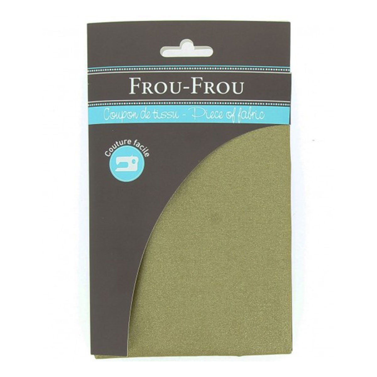 Coupon de tissu Frou Frou - 45x55 cm - Uni or cuivre