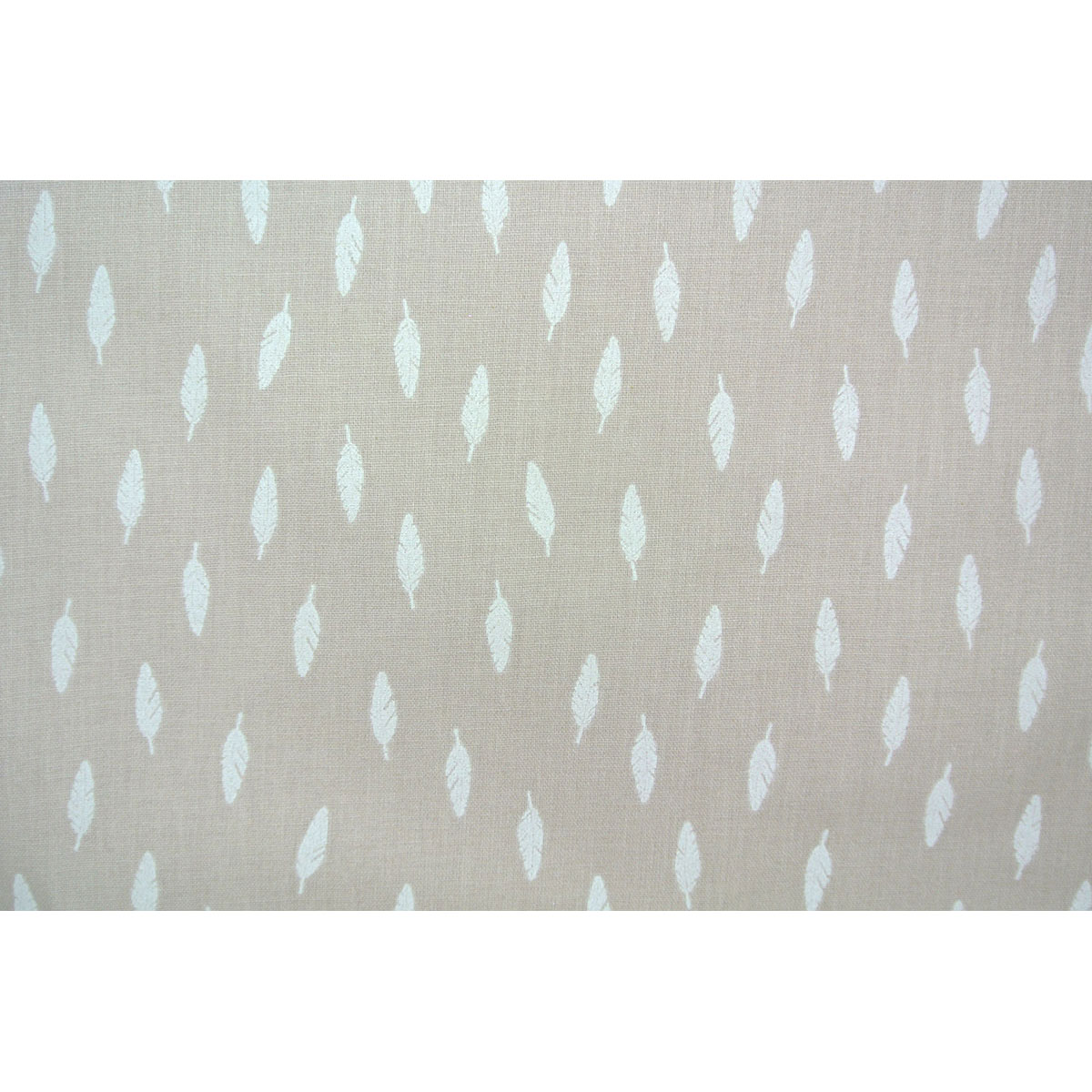 Tissu plumes taupe - 150 x 110 cm