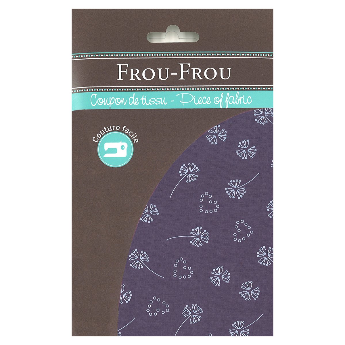 Tissu enduit Frou Frou - 35x70 cm - odonata - violet sage
