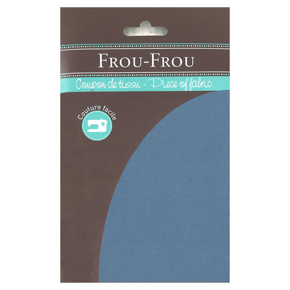 Tissu enduit Frou Frou - 35x70 cm - uni ardoise cendrée