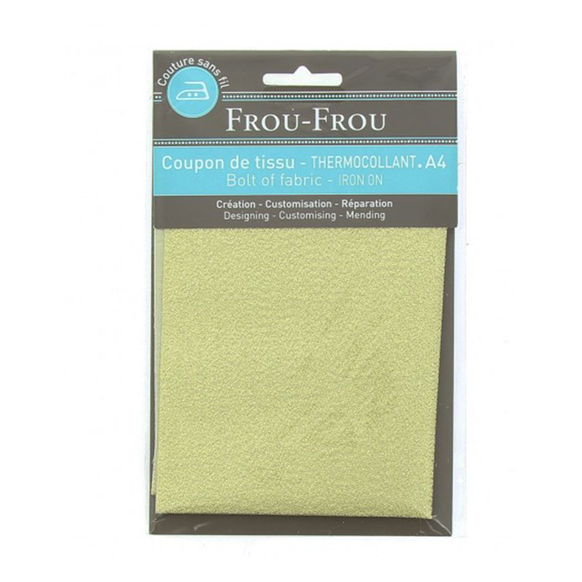 Tissu thermocollant - A4 - Tout ce qui brille or scintillant