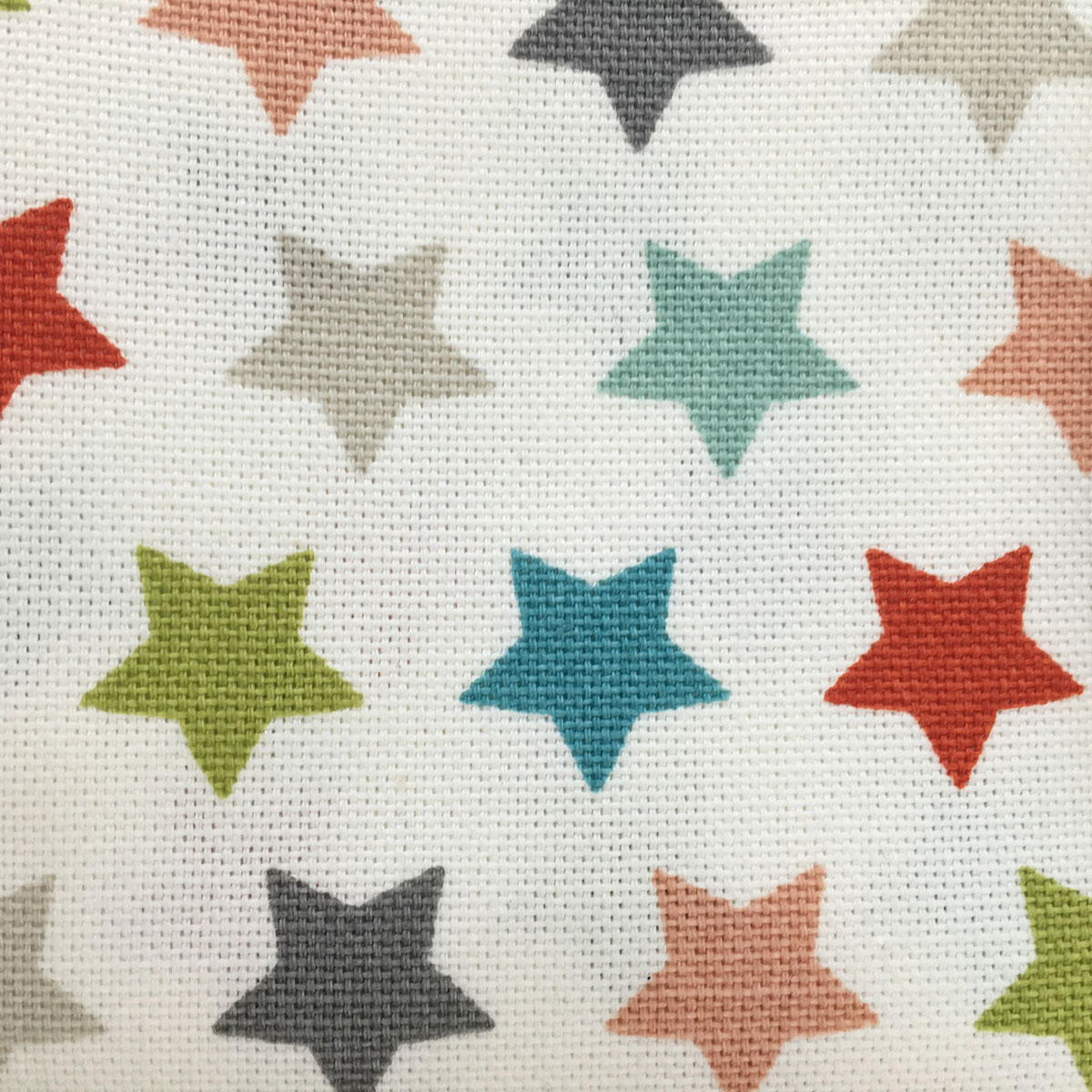 Toile coton - étoiles - multicolore