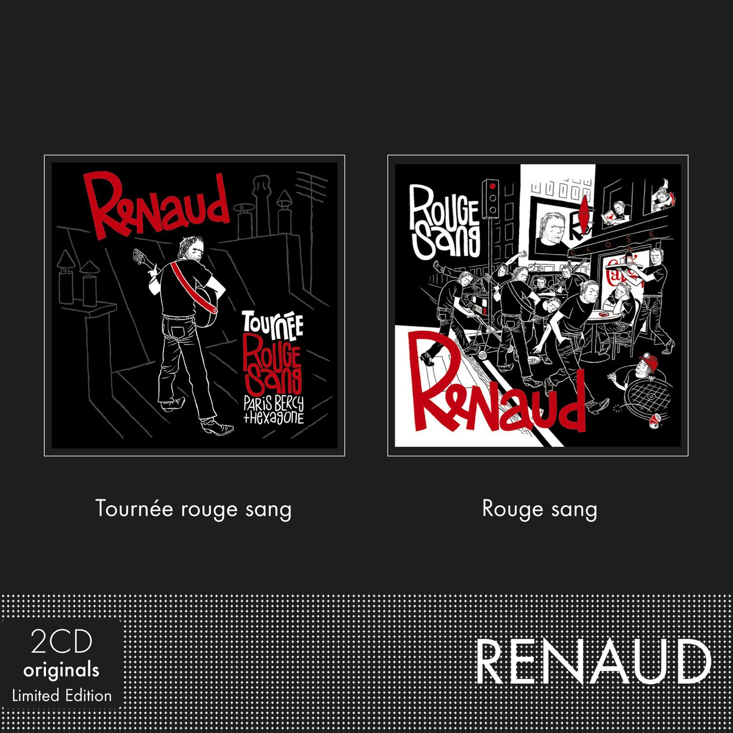 Coffret 2 CD - Renaud - Tournée rouge sang & Rouge sang