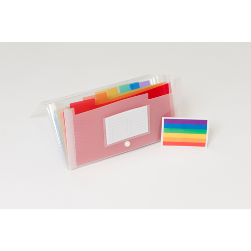 Trieur midi 7 compartiments en polypropylène Crystal - 14x26cm - Exacompta