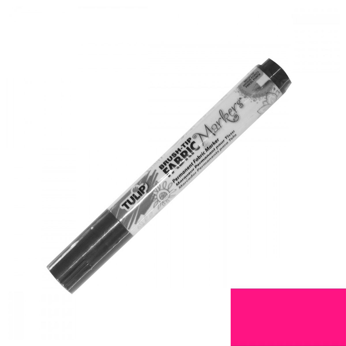 Feutre - Fabric Markers - Rose Fluo - Pointe moyenne - Tulip