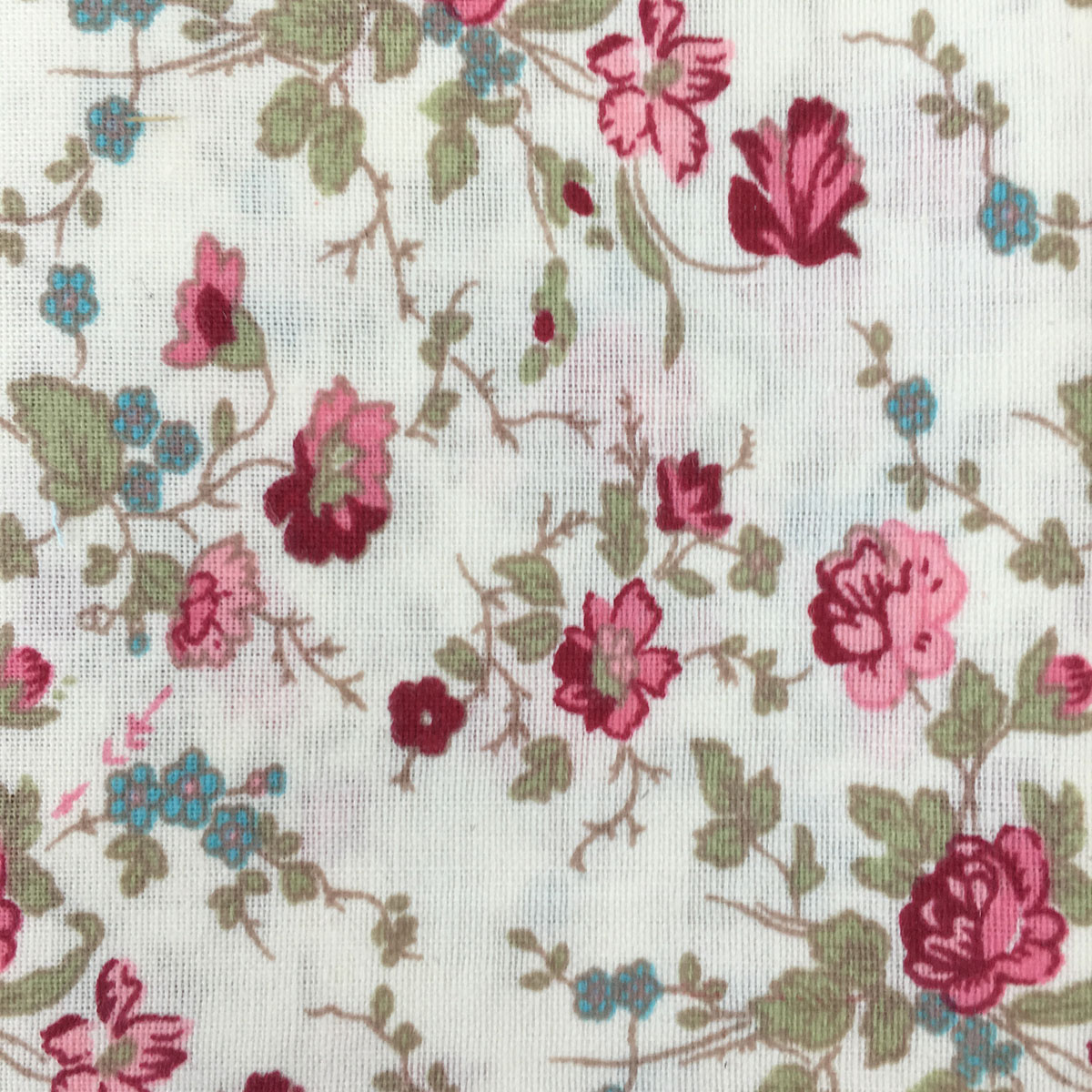 TISSU FLEURETTE 145X110 ROUGE