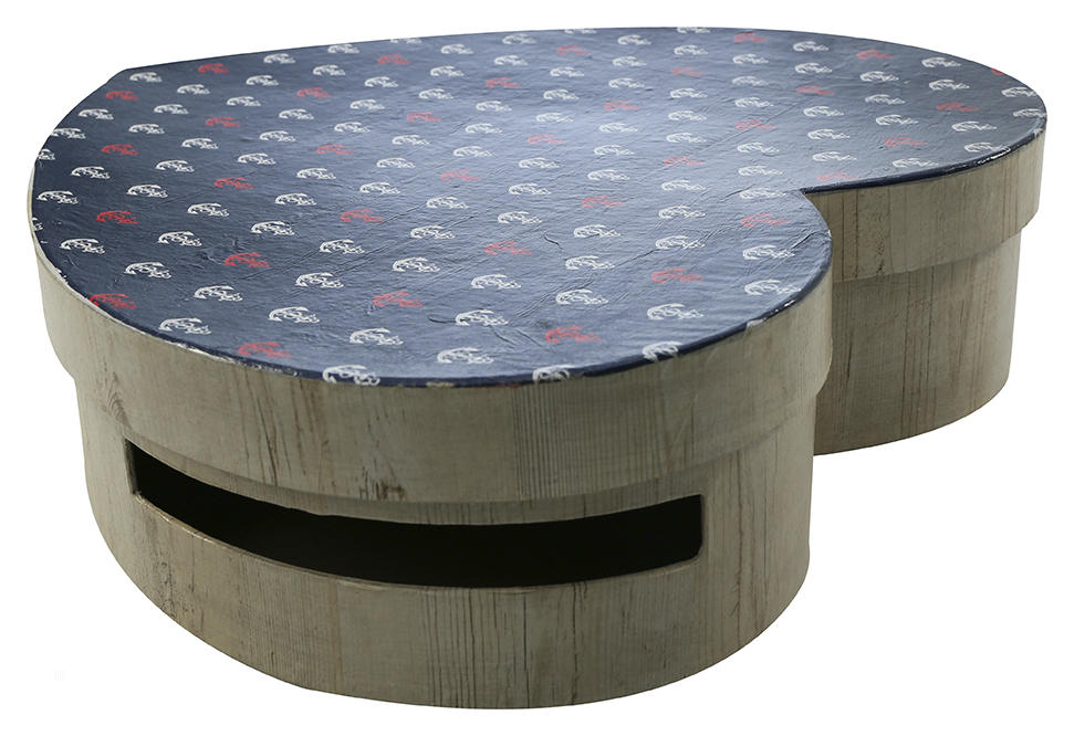 Urne Coeur - papier mâché - 36cm