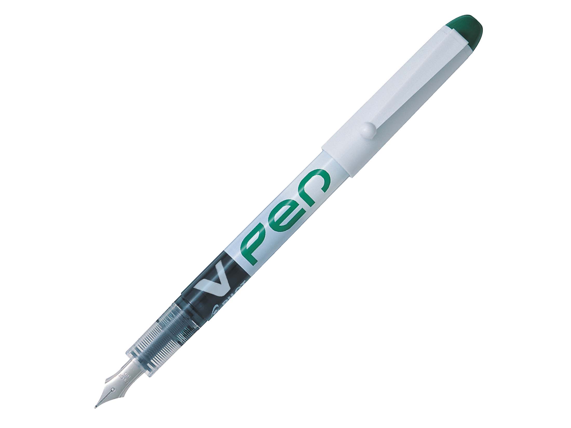 Stylo-plume - V-pen - effaçable - plume moyenne - vert