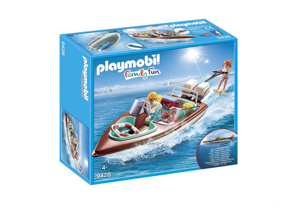 Vacanciers avec vedette moteur sub - Playmobil® - Family Fun - 9428