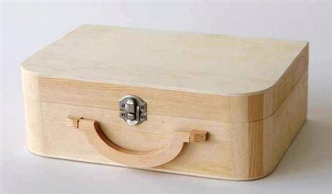 Valise en bois 25cm x 18cm - Créalia