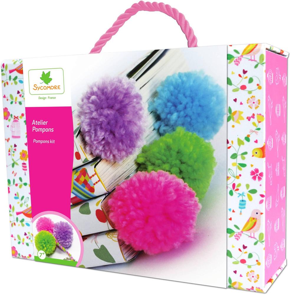 Valisette - pompons - petit modèle 